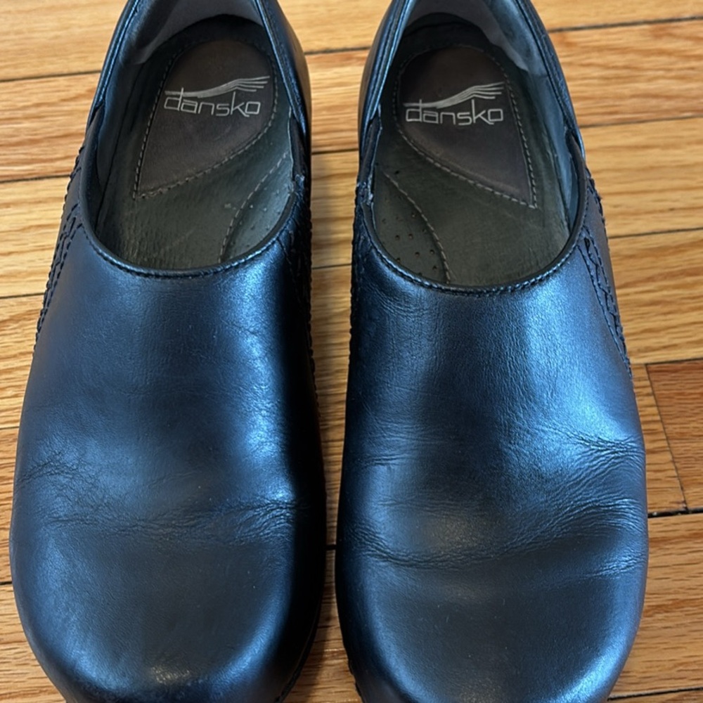Dansko Clogs - Black & Brown Leather - Size 39 - Picture 2 of 7